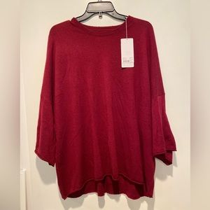 Zadig and Voltaire burgundy cashmere sweater